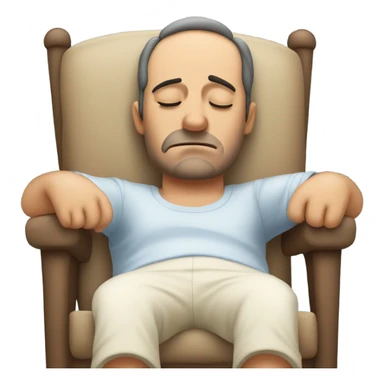 A man with no energy  sticker