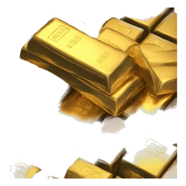 Pile of gold bar sticker
