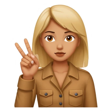 girl doing the middle finger sticker