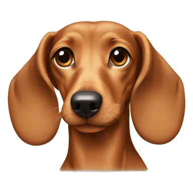 Light brown  Dachshund  sticker