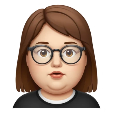 Fat discord mod brown hair sticker