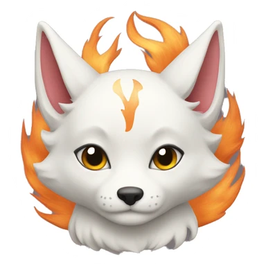 kitsune white take heart sticker