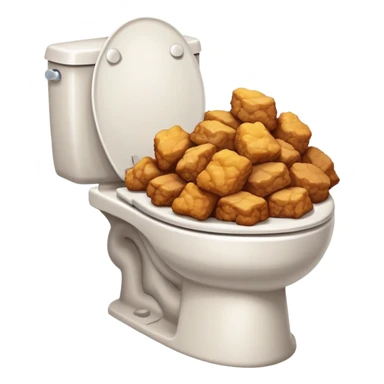 stubborn nuggets toilet sticker