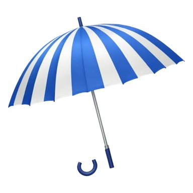 umbrella summer blue and withe sticker