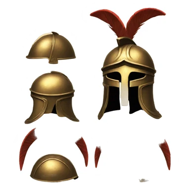 ancient greek helmet sticker