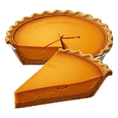 A slice of pumpkin pie sticker