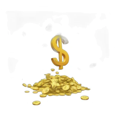 money falling sticker