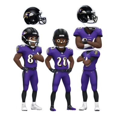 Baltimore ravens players  sticker