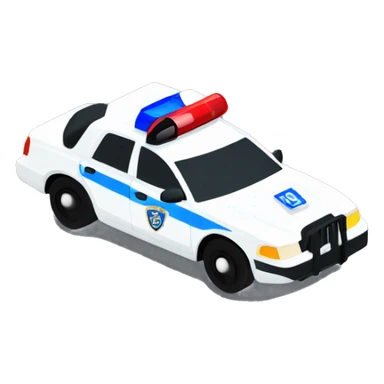 Cop car chasing sticker
