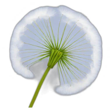 dandelion seeds in air sticker