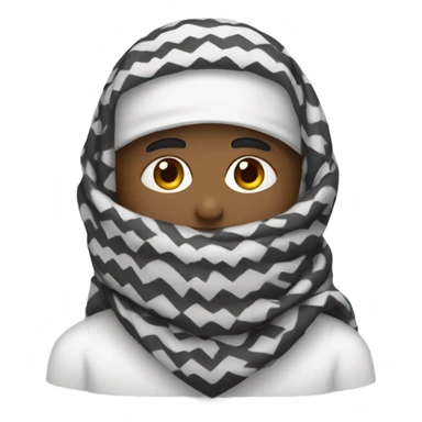 person wearing shemagh sticker