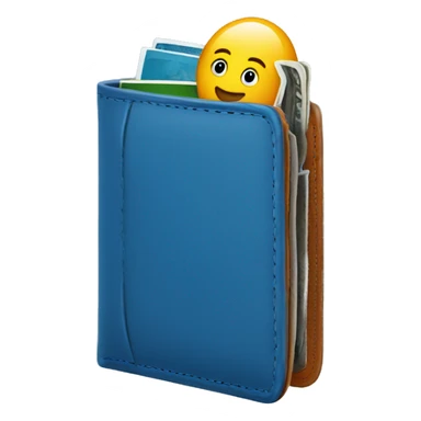 wallet with blue shirts  sticker