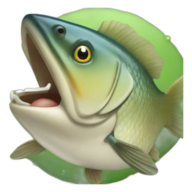 Pecheur-avec-un-poisson sticker