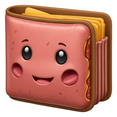 Meat wallet sticker