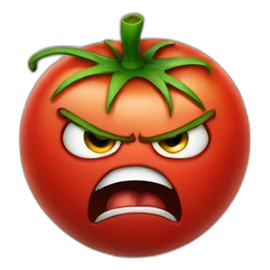 angry tomato sticker