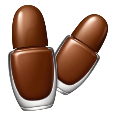 💅🏼 comme cet émoji, mais les ongles et le vernis en marron sticker