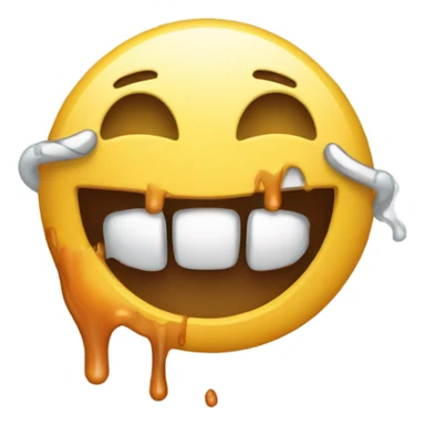 emoji with grillz and has drip sticker