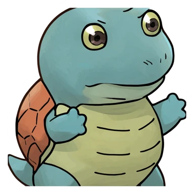Cartoon Blue Squirtle  sticker