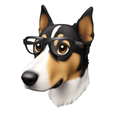 chien abvec des lunettes sticker