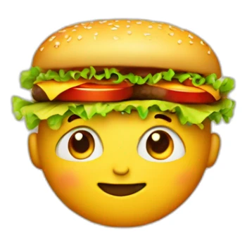 Boy dressed as a cheeseburger sticker