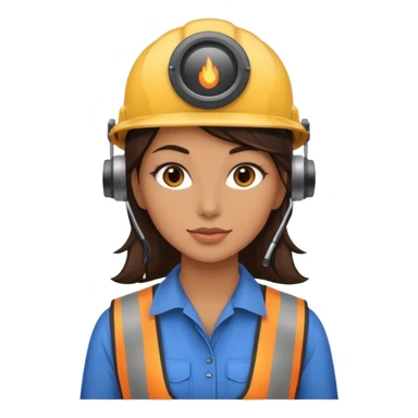 opérateur contrôle non destructif féminin brune sticker