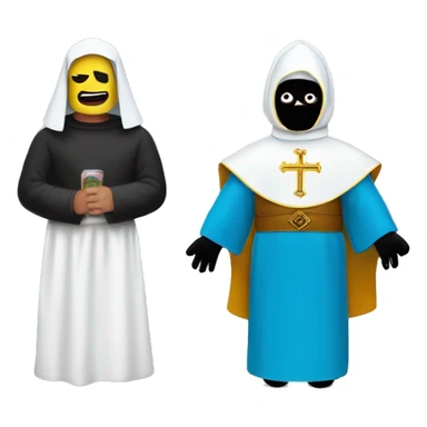 Nacho libre and nun sticker