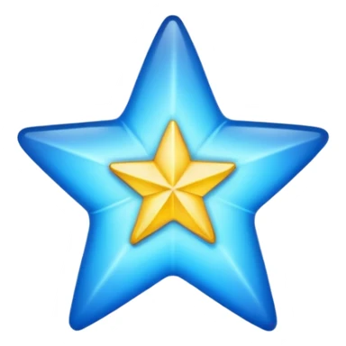 make a blue star sticker