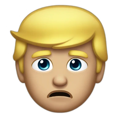 donald trump pleading with tears sticker