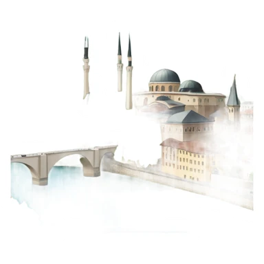 Sarajevo city view  sticker