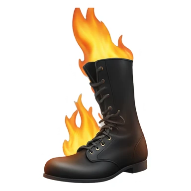 flaming with tap shoes sticker