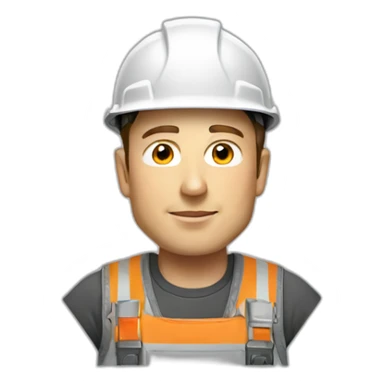 elon musk construction worker sticker