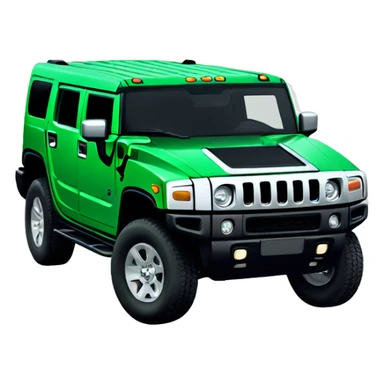 Green hummer EV sticker