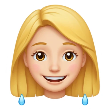 Happy tears smile sticker