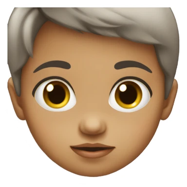 baby baby with a dark hair sticker