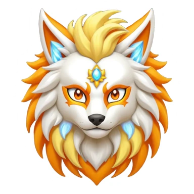 Pokemon legendary oragen and yellow solgaleo sticker