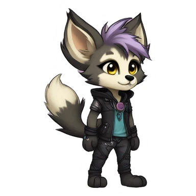 Edgy anthro furry by Falvie, griffsnuff, LiLaiRa sticker