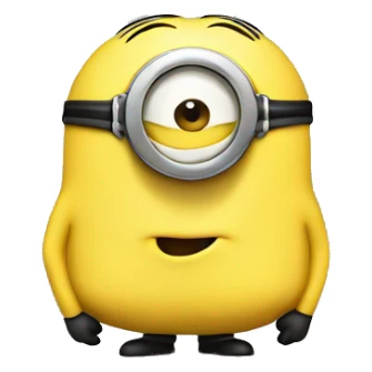 A yellow minion with a large round butt sticker