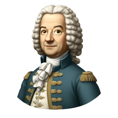 johann bach standing sticker