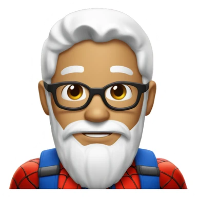 Spiderman with santa Claus uniform sticker