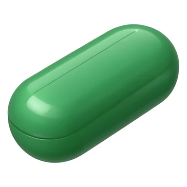 a green pill sticker