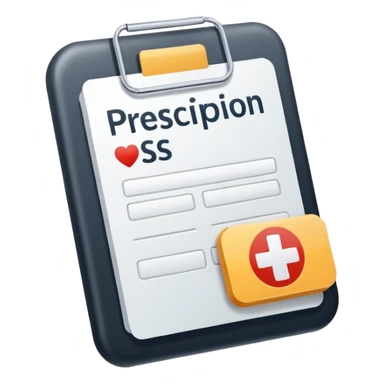 generate a flat image icon for Prescription & Report Reader sticker