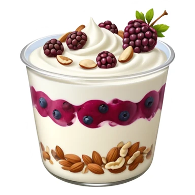 Greek Yogurt with Berries and Nuts sticker