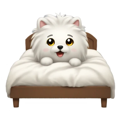 Comfiest fluffy bed sticker