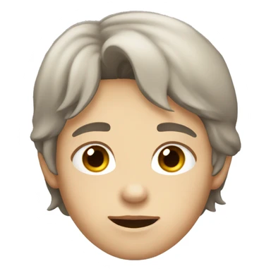 A kid named Greyson with brown eyes and hair he is A boy and he is white sticker