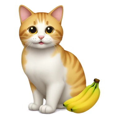 Cat vit a Banana  sticker