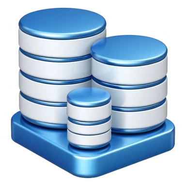 sync icon with  database icon sticker