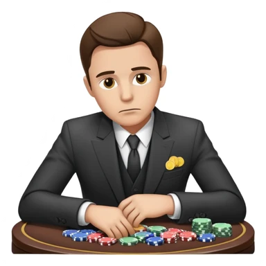 man lost money at casino sticker