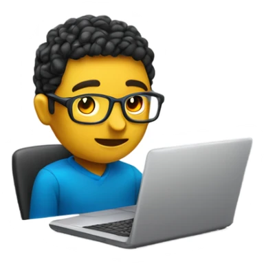 IT specialist with a laptop debugging code sticker