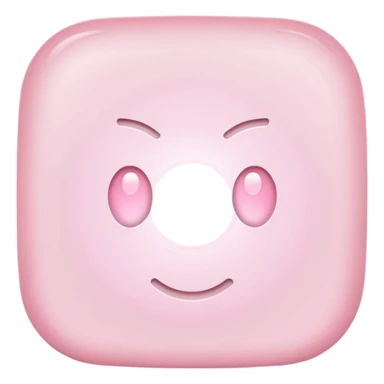 light pink light, glowing sticker