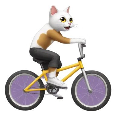 Cat ride Bmx  sticker